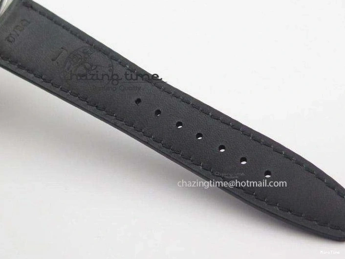 MIROTIME 0324 Portuguese IW545407 Black Dial ZF 1:1 Best Edition On Dark Blue Leather Strap DailyWear 7337